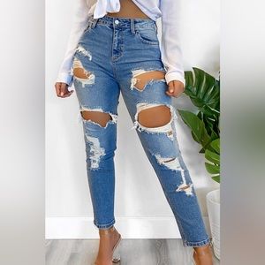 High Rise Straight fit Jeans size 5